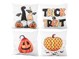 4 Unidades De Capas De Almofada Para Decorações De Halloween Allinless