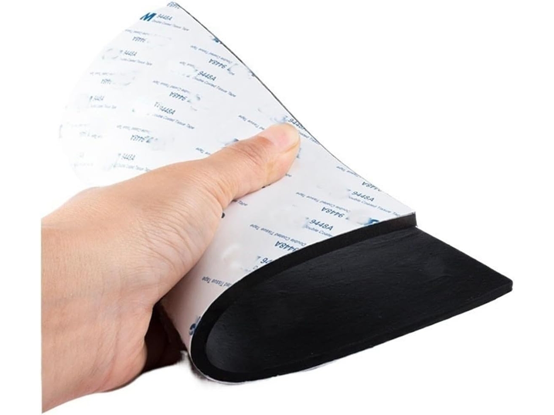 Placa De Borracha Silicone Preta Tapete Autoadesivo Alta Temperatura Para Isolamento E Absorção Impactos