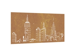 Garden Wall Decoration, Garden Wall Decorations Vidaxl Marrom Aço (n/a)