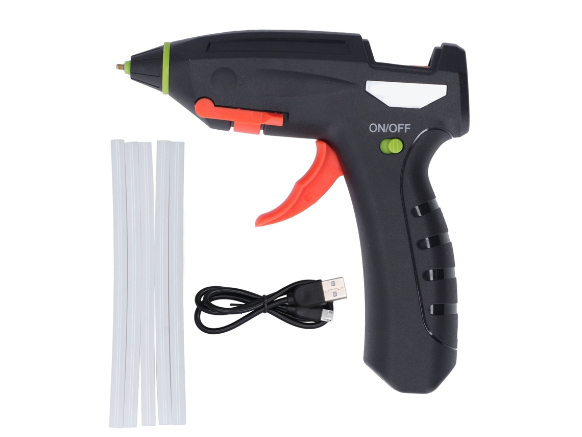 Laxiscreed Mini Pistola De Cola Quente Sem Fio, Recarregável Usb, Leve E Portátil Para Trabalhos De Artesanato