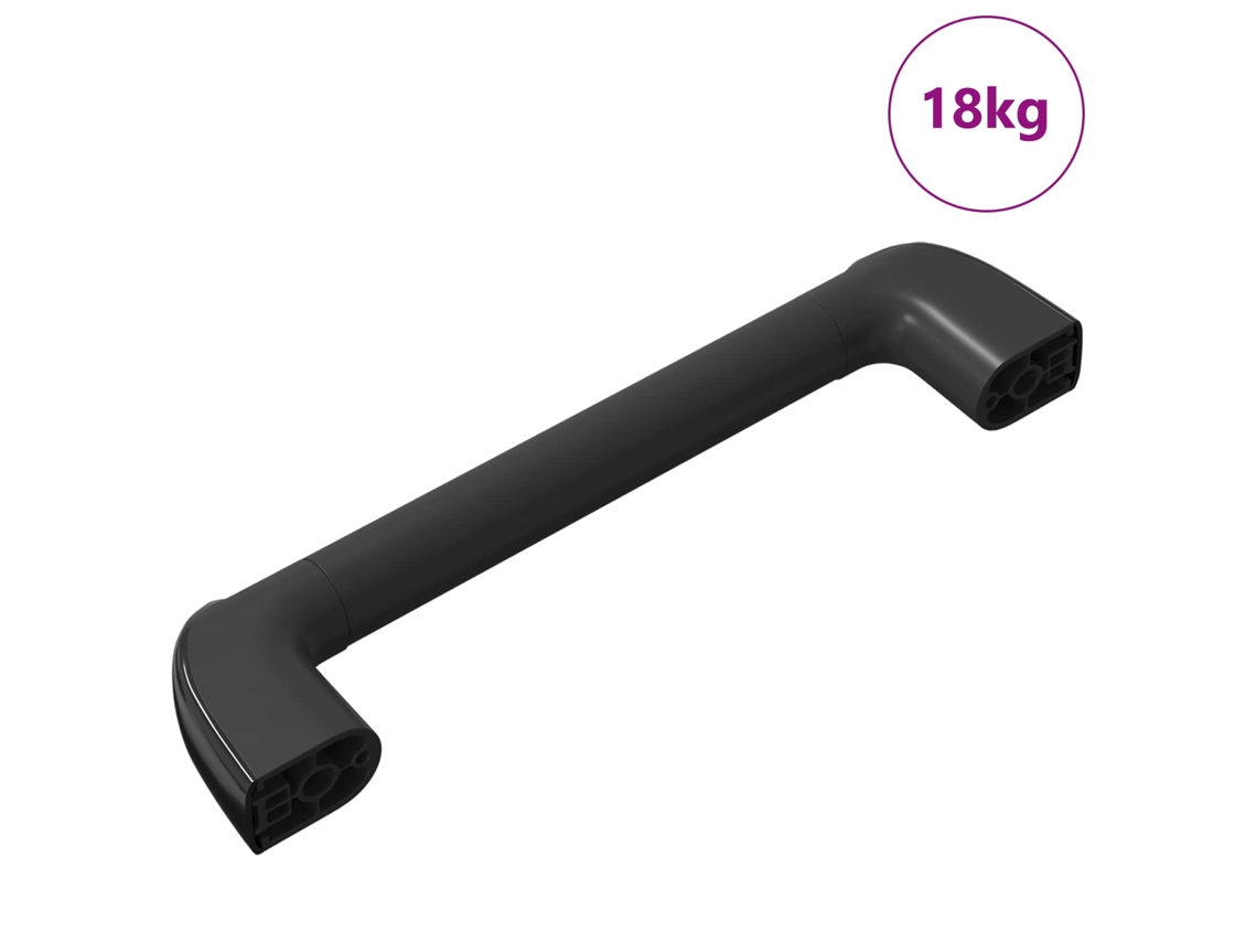 Cabo Liso 69 Pcs Preto 380 X 34 X 85 Mm Alumínio e Pp VIDAXL