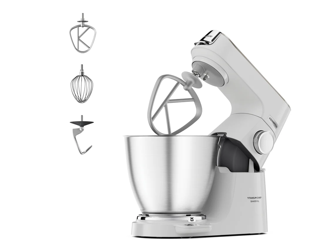 Robot de Cozinha KENWOOD Titanium Chef Baker Lite KVL65.001WH (7 L - 1200 W - 4 acessórios)