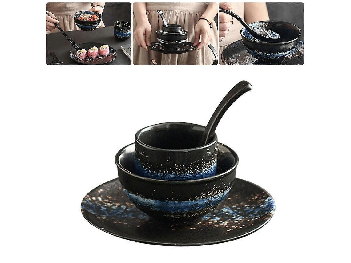 Conjunto de Tigelas e Pratos de Cerâmica para Casa - 4 Peças por Conjunto
