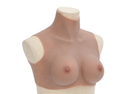 Vidaxl Peitoral De Silicone Bronzeado Copa C