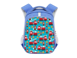 Laxiscreed Mochila Infantil Com Design De Caminhão E Escavadora, Leve E Com Faixas Refletoras