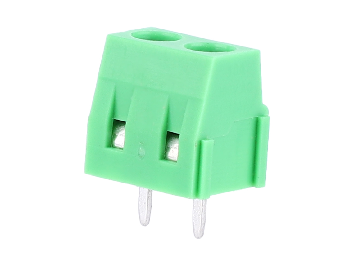 Conector Terminal Pcb De 2 Polos Com Parafuso Laxiscreed, Passo De 5.0mm Fácil De Instalar