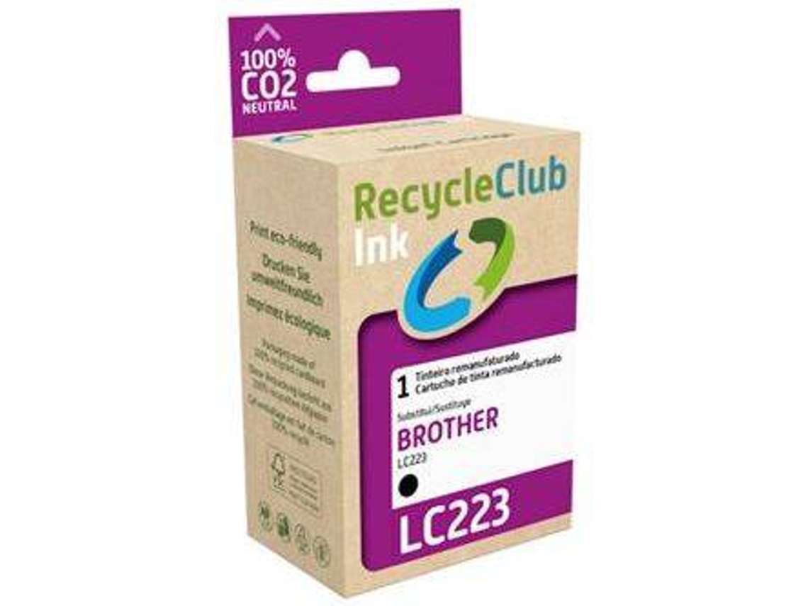 Tinteiro RECYCLECLUB LC223 Preto