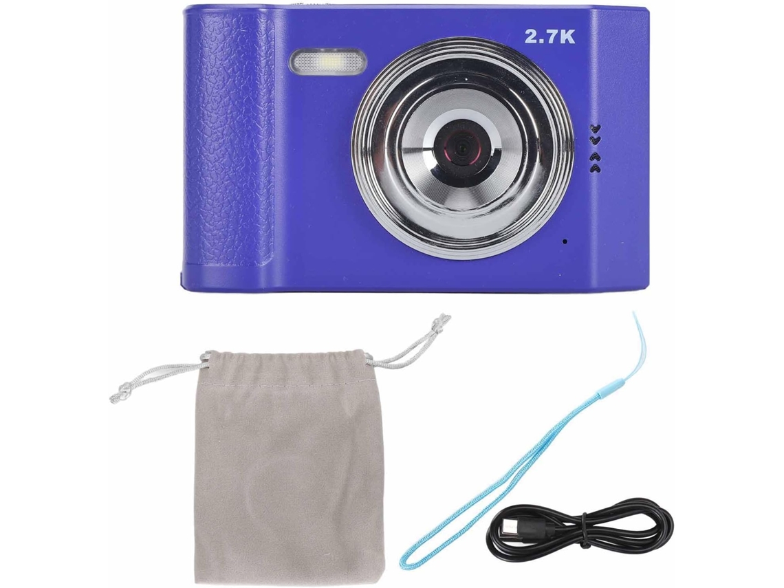 Câmera Digital de 48 Mp, Resolução 2.7k Hd, Zoom de 8x, Compacta, Tela Automática de 2,8 Polegadas. SFUSHOS