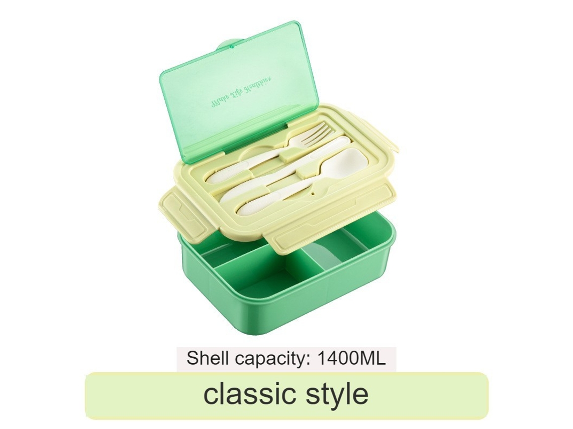 Lancheira Bento À Prova de Vazamentos para Adultos-Verde Clássico-1100Ml LUUCOZK