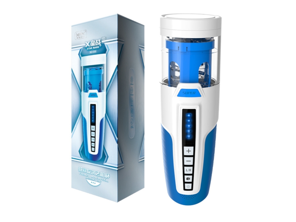Super Masturbador, Masturbador Realista para Homens, 200g, Azul