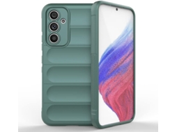 Capa Hexinyigjly Silicone Para Samsung Galaxy A14, Com Revestimento Interior Em Microfibra Anti-riscos Verde