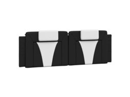 Headboard Cushion, Headboard Cushions Vidaxl Preto Couro Artificial (160 Cm)