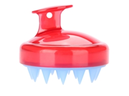 2026 cepillo de Massagem Capilar de Silicone para Shampoo, Banho, Lavar Cabelo, Scrubber Vermelho