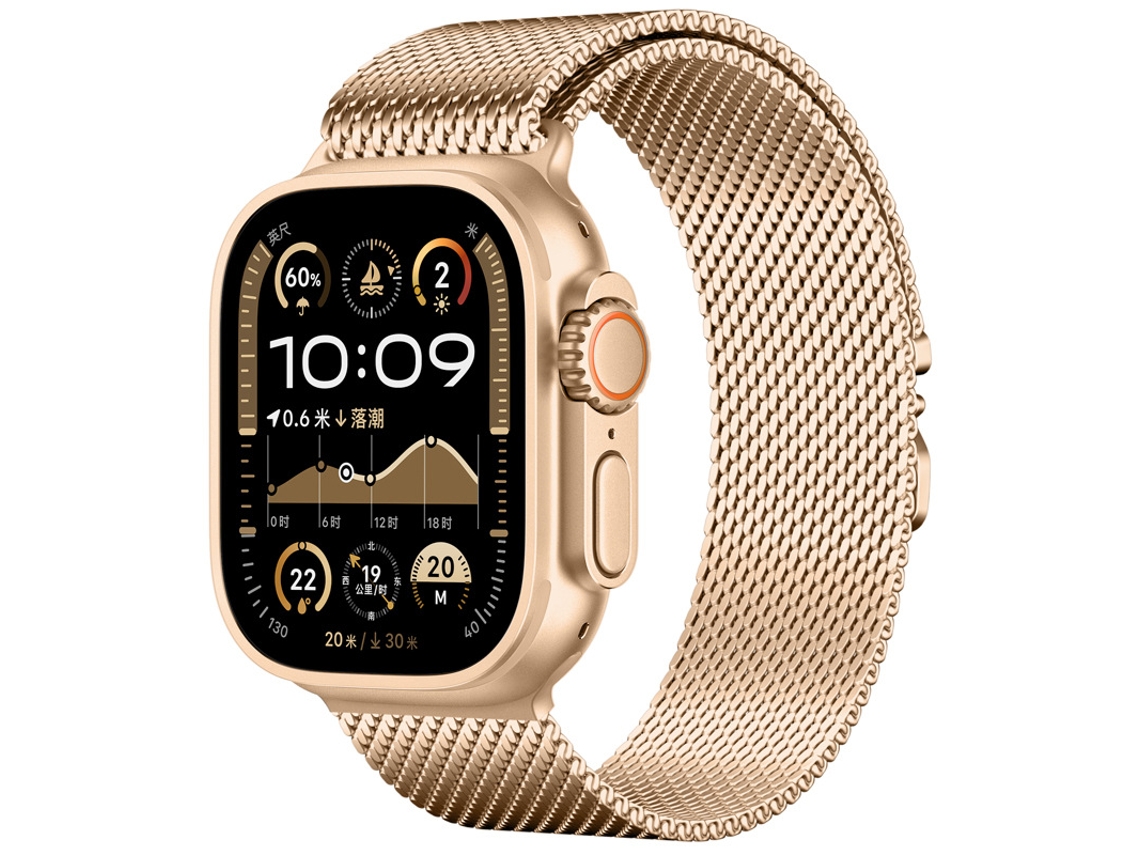 Bracelete Para Apple Watch 42/44/45/46/49mm Ouro Rosa Cuich