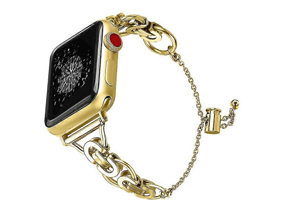 Compatível Com Apple Watch Series 9/8/7 41 Mm/6/5/4/se /se(2022)/se 40 Mm/3/2/1 38 Mm Aço Inoxidável Sty Facpoet (2023)