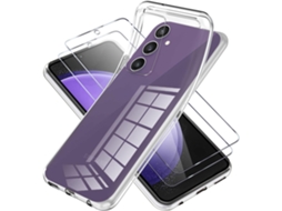 Capa Fe Amarelidão Vidros Temperados Para Samsung Galaxy S23 Hongwe. Silicone Transparente
