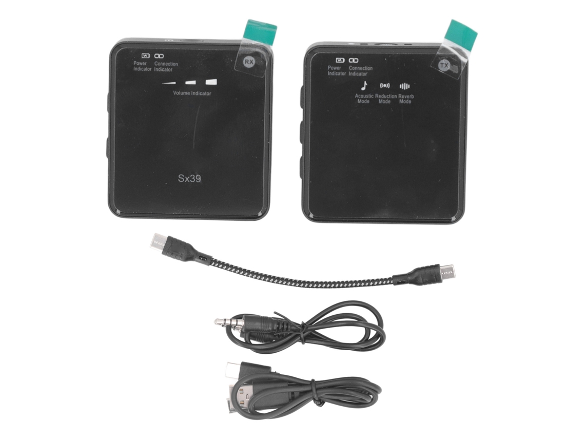 Microfone Lavalier Inalámbrico com Retorno de Ouvido, Qualidade HiFi, para Câmera e Smartphone S/MARCA
