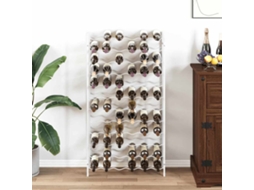 Vidaxl Garrafeira Para 72 Garrafas Metal Branco