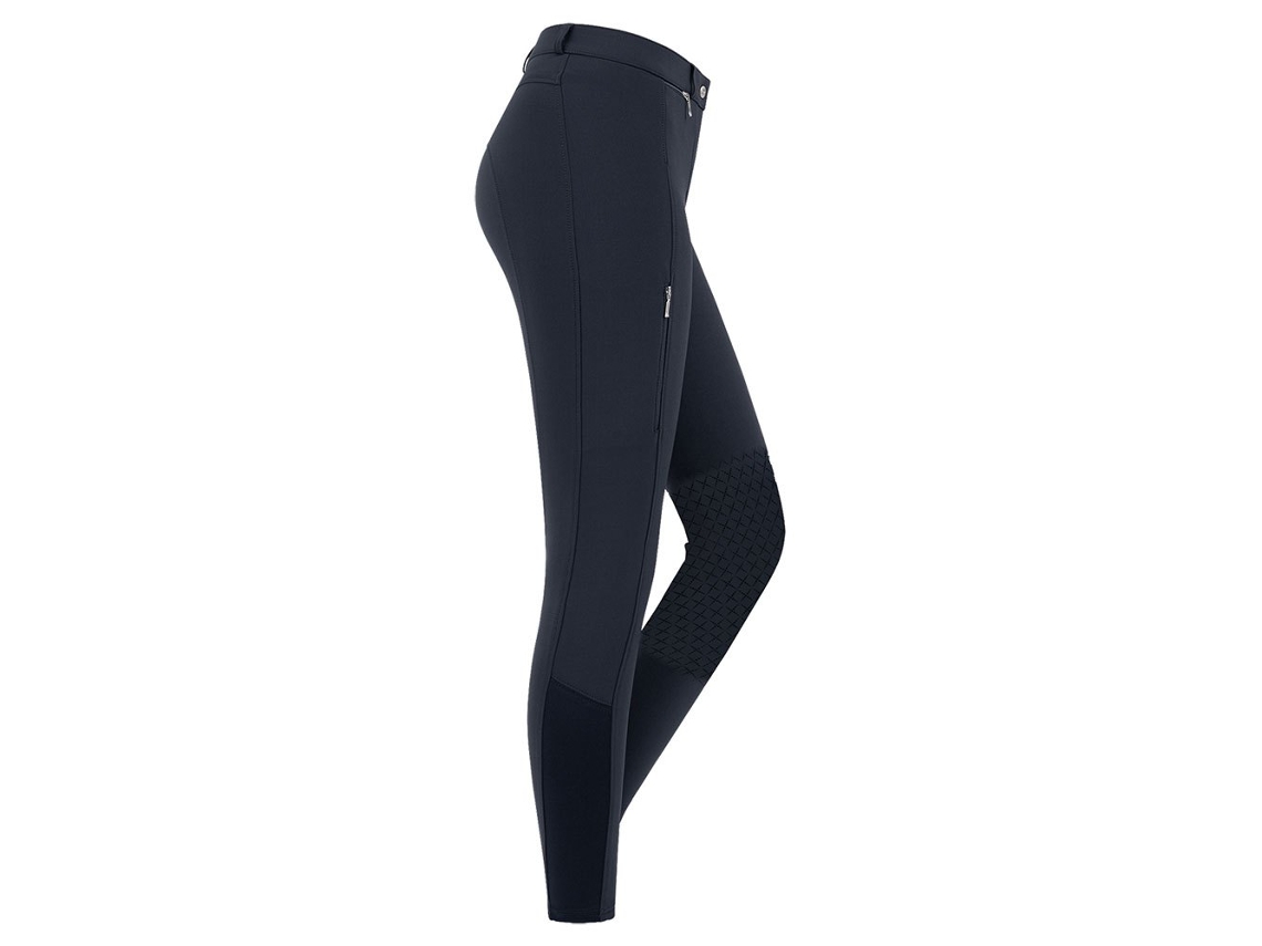 E.L.T. Calça de Montar com Reforço de Joelho de Silicone Micro Preto 42E.L.T.