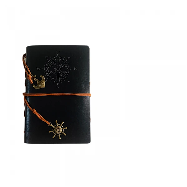 Caderno De Couro Pu /ea/diário Viagem Em Branco, Recarregável, Para Anotações-aquaforge