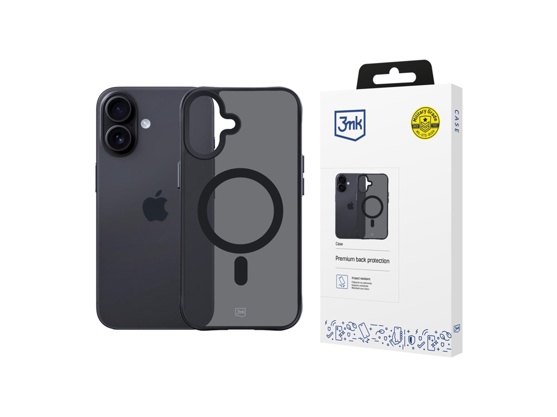 Capa Magsafe 3mk Fumê Para Apple Iphone 17 Com Fecho Magnético.