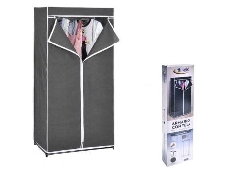 Armario de Tela Ropero Estante Lona Ropa Guardarropa Closet 160X75X50Cm /63117