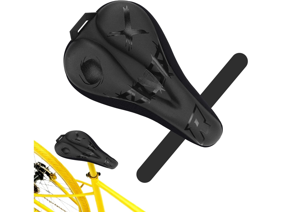 Capa Acolchoada Para Selim De Bicicleta, Confortável E Impermeável Em Couro Pu Capa Acolchoada Par Gokoco