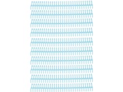 Conjunto de 10 Aneis Encadernação Folhas Soltas, Aneis Plásticos Encadernação de Papel, 30 furos, Diâmetro