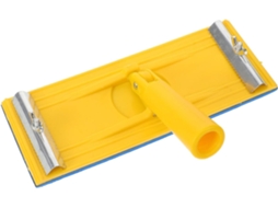 Bloco De Lixa De Esponja De Plástico Flexível Amarelo Para Trabalhos Em Madeira E