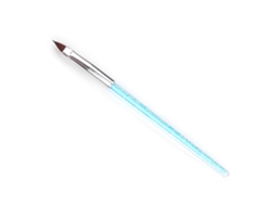 Pincel De Arte Em Unhas Com Cabo Preto Ferramenta De Beleza Para Pintura De Unhas Azul