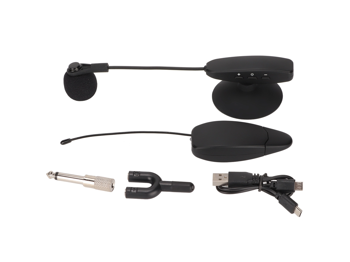 Aetheria microfone Sem Fio Uhf Omnidirecional Clip Condenser para Instrumentos Horns Saxofones Guitarra