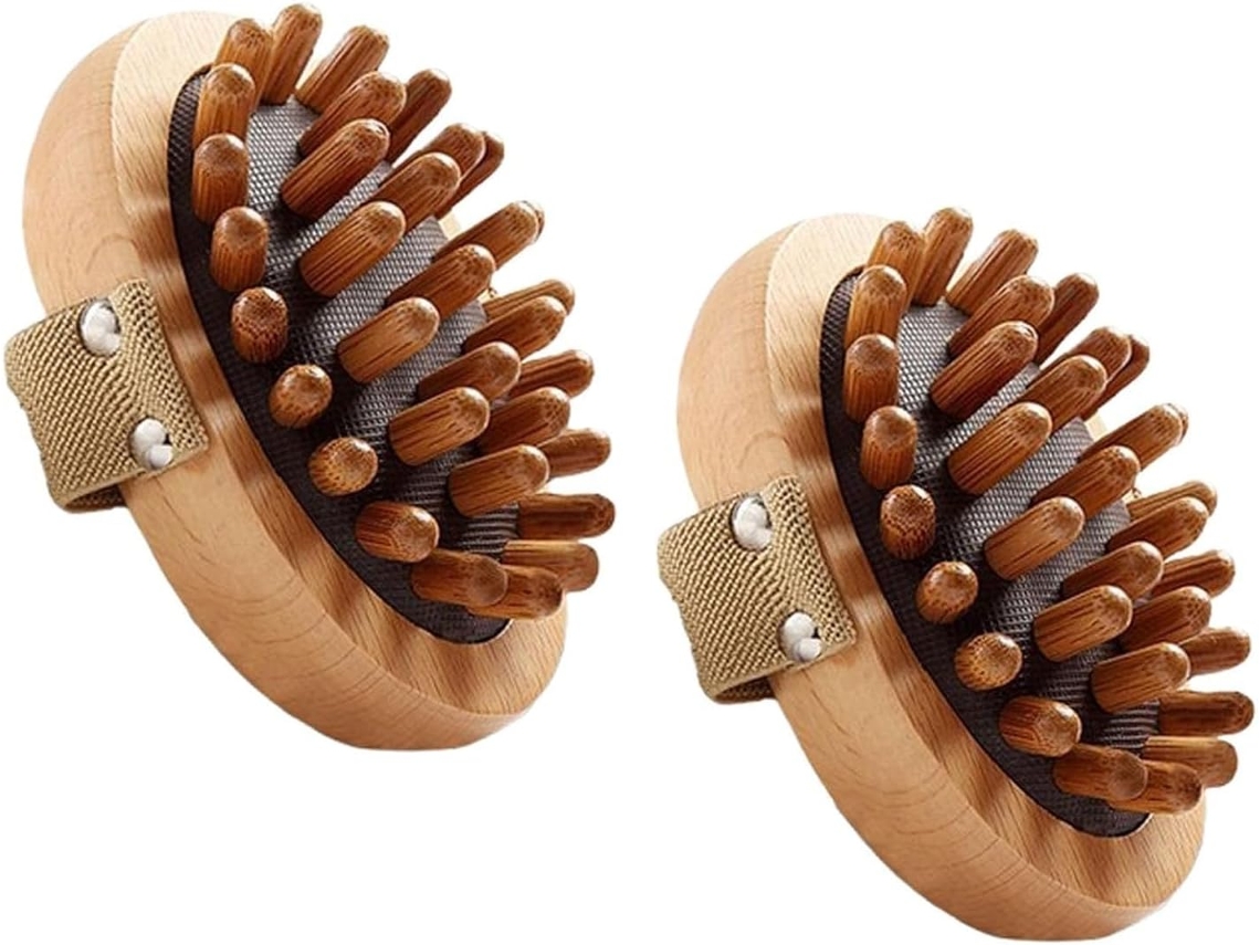 Escova De Pressão Meridian, Ferramentas De Massagem Terapêutica Madeira Para Gordura Abdominal, Escova De Massagem