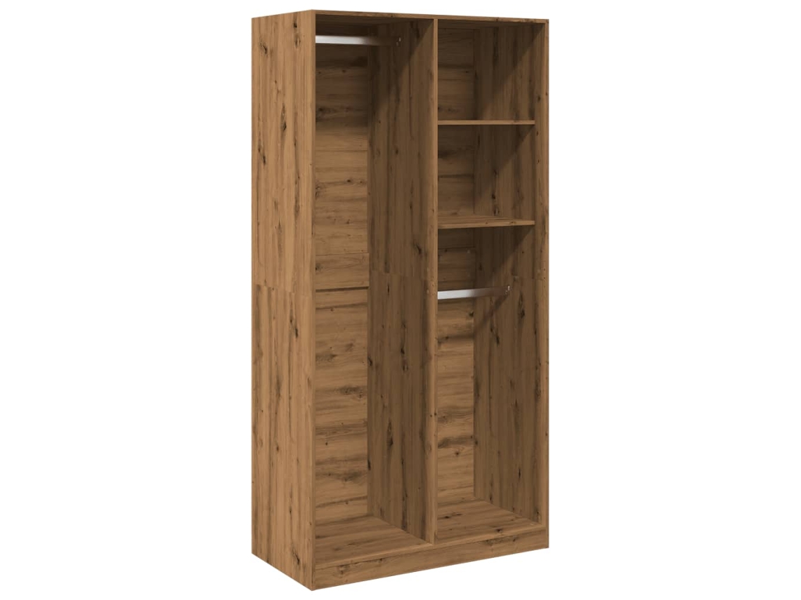 Conjunto 1 Wardrobe, Wardrobes Vidaxl Marrom Madeira Processada (100 X 50 X 200 Cm)