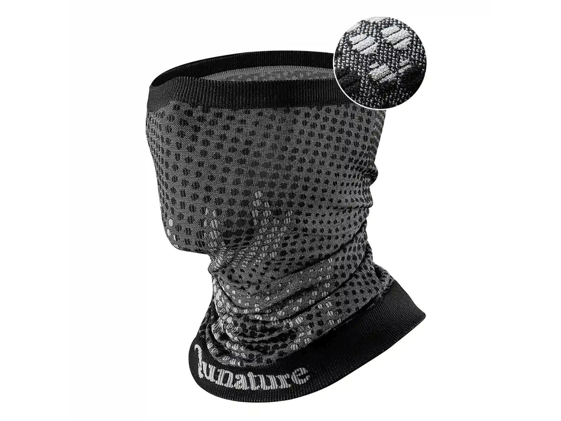 Komin narciarski bandana esportiva multifuncional tamanho universal preto QUNATURE
