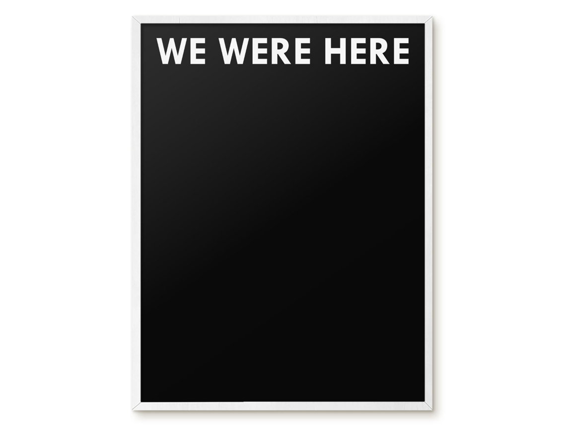 Quadro magnético para parede "We Were Here For The Bedroom" Espelharte (60x80 cm)