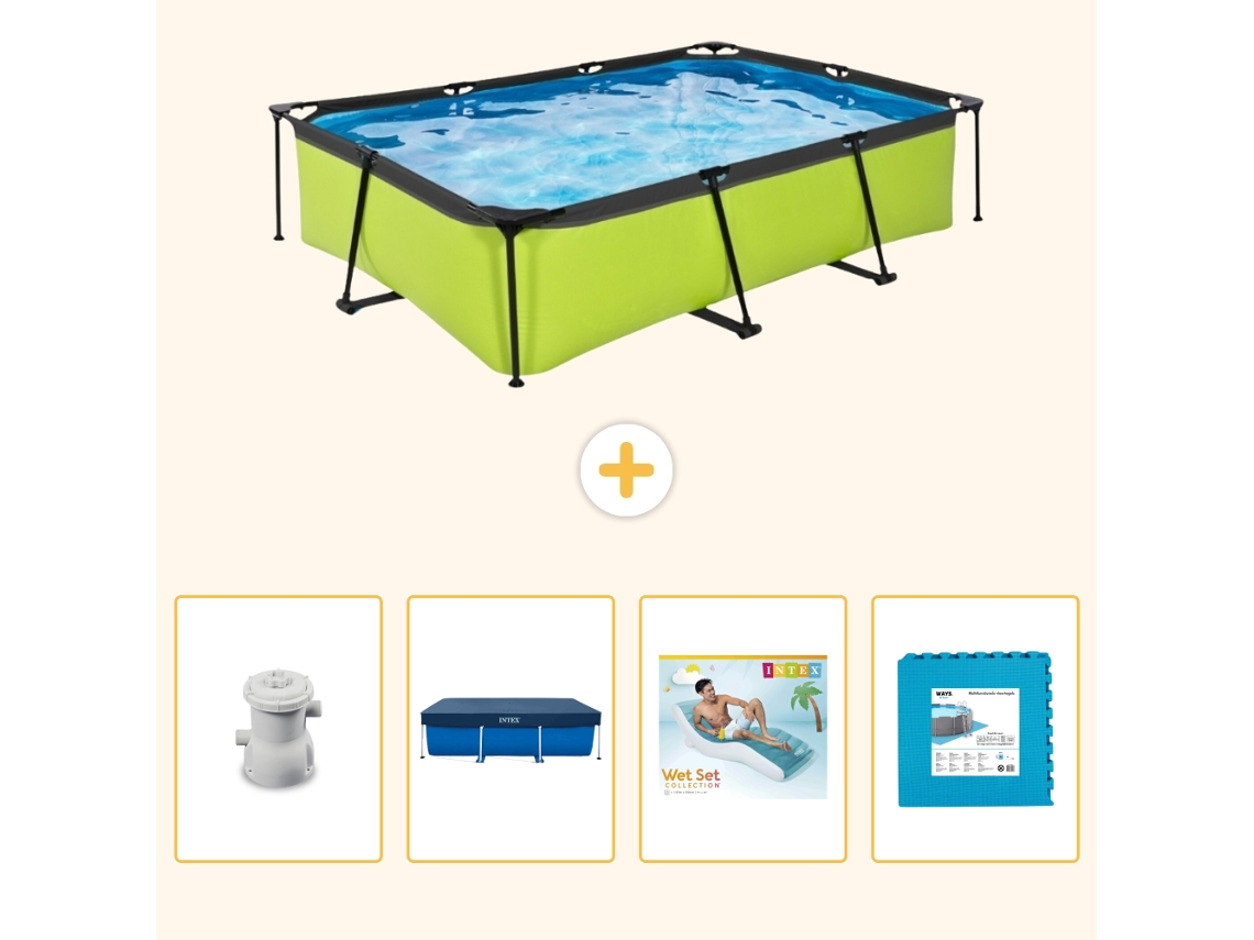 Exit-toys Piscina Exit Retangular - 300x200x65 Cm - 5-peças S303