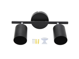 Rebe-kit De Luz De Riel Led Com 2 Cabeças, Riel 10,8 Polegadas, Rotável 90 Graus, Para Lâmpada Gu10, Teto