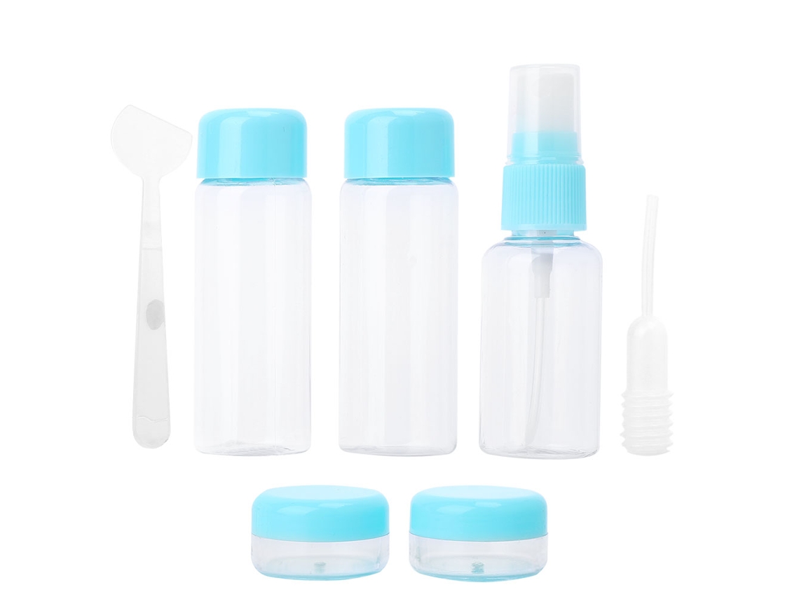 Kit Frascos Maquiagem Portátil Reutilizável