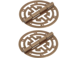 Dobradiças Rústicas De Latão Magiclulu 2 Peças Para Portas Vitrines E Armários Com Estilo Vintage