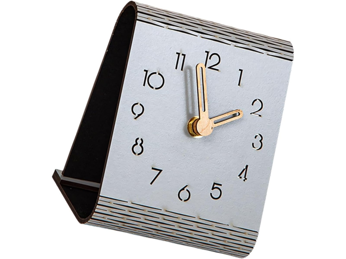 Relógio De Mesa Analógico A Bateria Para Decoração De Quarto, Elegante E Silencioso, Presente De Aniversário