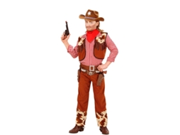 Fato de cowboy xadrez para menino