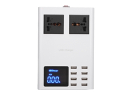 Laxiscreed Carregador Usb Led De 8 Portas Com Proteção Contra Sobretensão E Sobrecarga