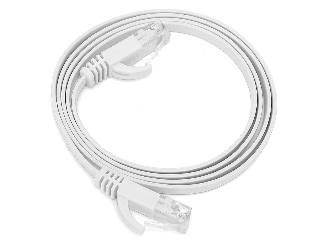 Lurelia Cabo Ethernet Cat6 Rj45 10 Gbps 600 Mhz 0,5 M Plano Banhado A Ouro Para Rede Lan