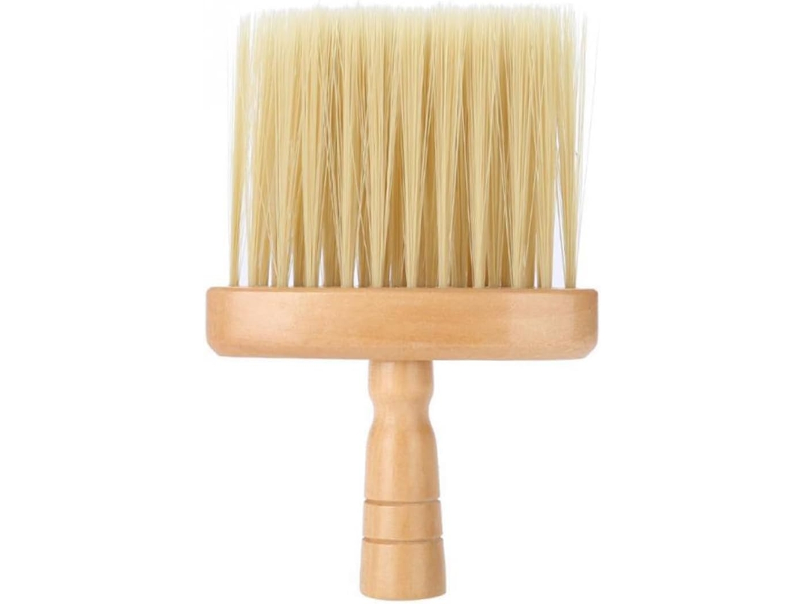 Escova De Cabelo Profissional Com Cabo Madeira, Escova Para Pescoço Uso Em Salão De Beleza E Casa, Remove Cabelos E