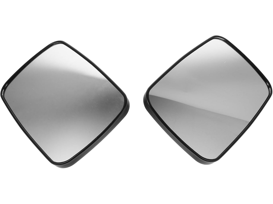 2 Espelhos Retrovisores Pretos, Duráveis E De Grande Angular Para Empilhadeira, Com Revestimento.