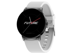 Este Smartwatch Não Invasivo De 1,32 Polegadas Permite O Monitoramento De Glicose E Oxigênio No Sangue (em Preto E Branco).