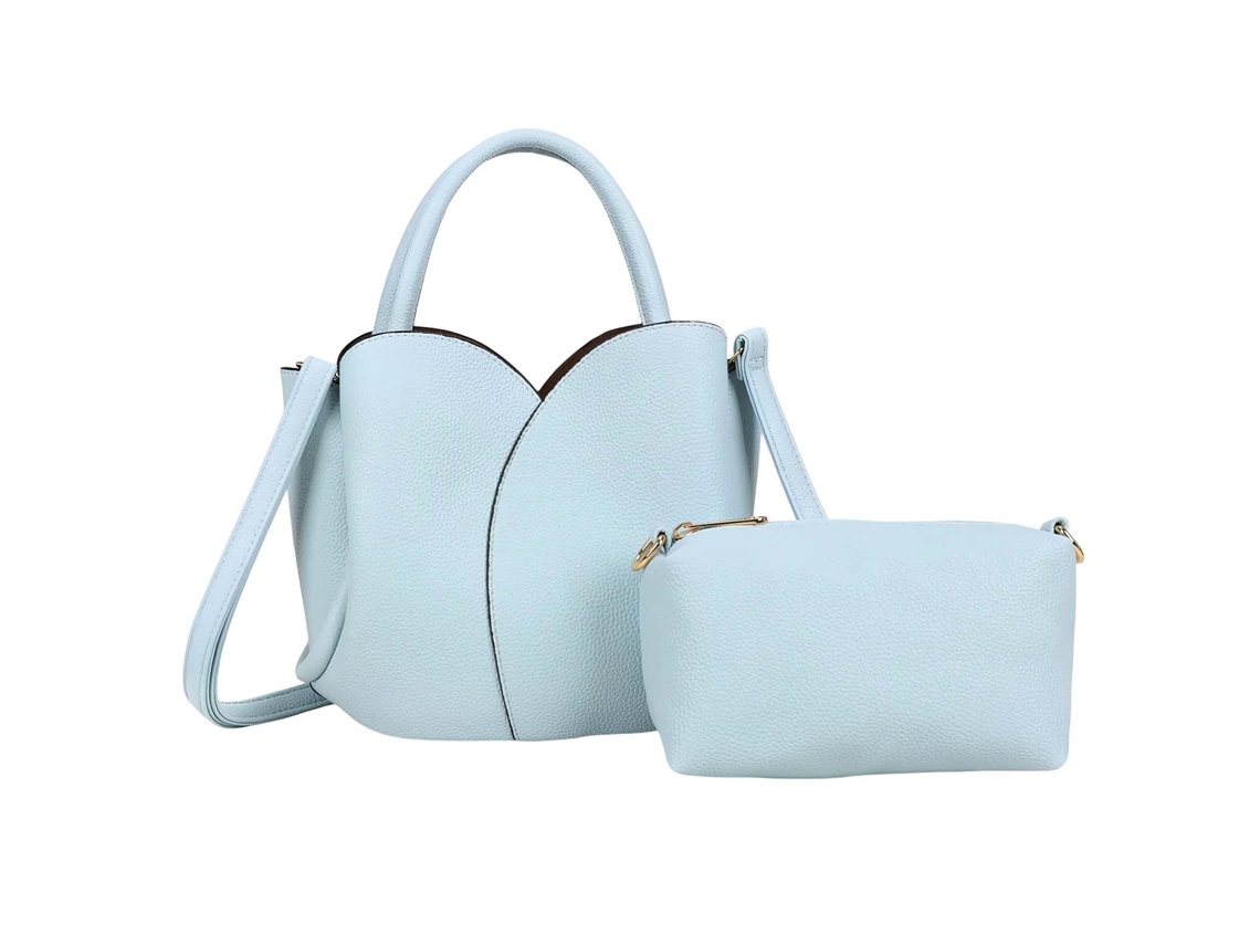 Bolsa De Mão Para Mulher Coleção Pétalia Com Necessaire Correspondente E Alça