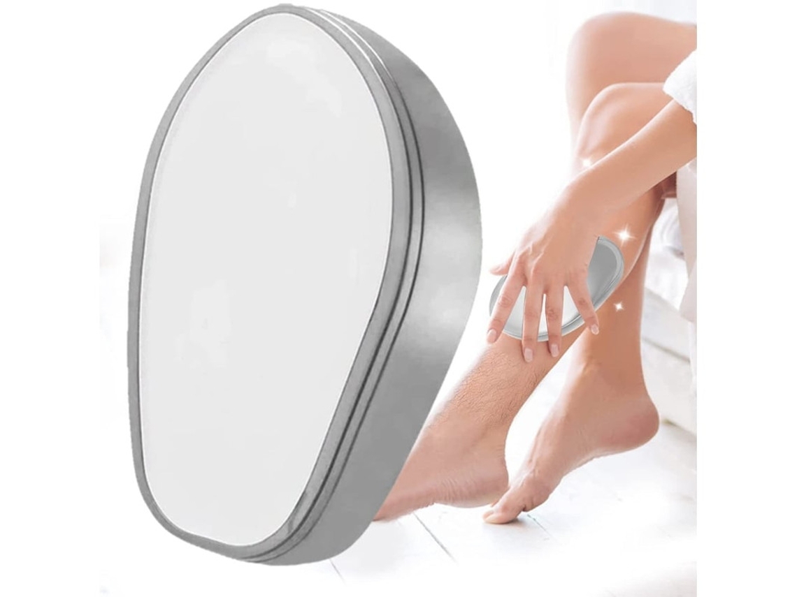 Depilação Borracha De Cabelo De Cristal Nano Cristal Ferramenta De Esfoliação Indolor Para Homens E Mulheres Rápido E Fácil Yizhood (prata)