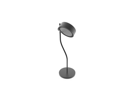 ZAFFERANO Super O Candeeiro de Mesa Led Preto Recarregável e Regulável