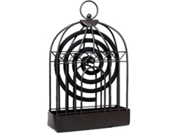 Suporte para Mosquiteiro Nordic Retro Ferro Queimador de Incenso Preto BRILVIBERA